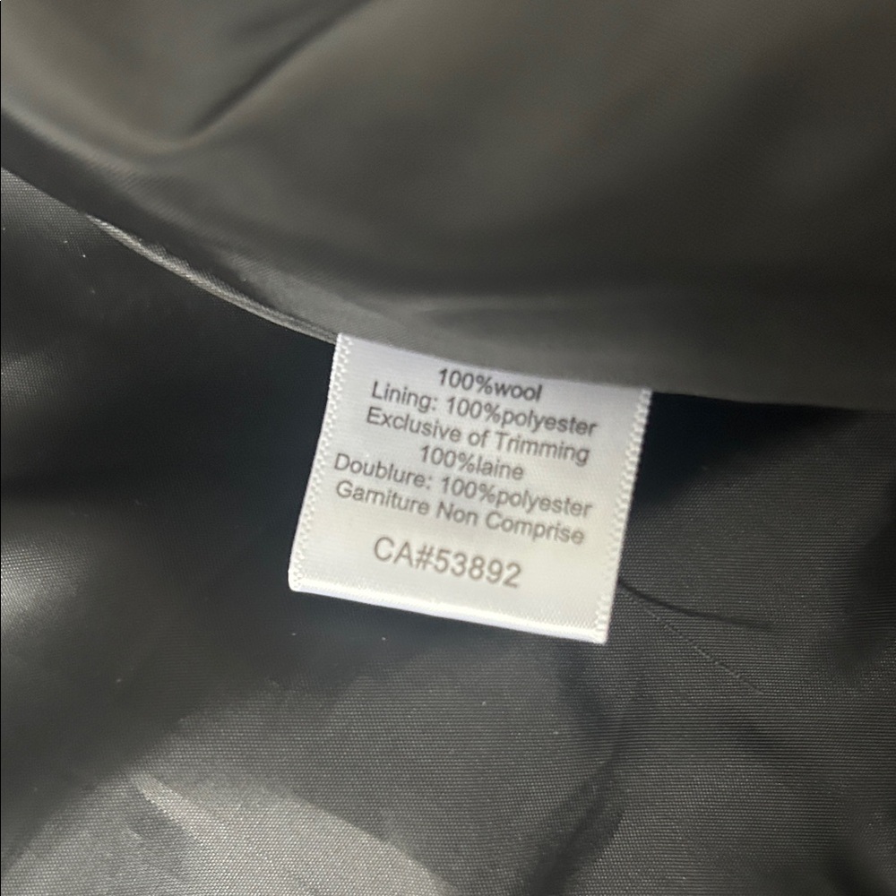 Vintage Embroidered Black Wool Jacket - Picture 4 of 4
